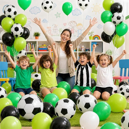 Green Soccer Balloons - Image 5