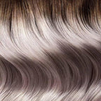 Luxy 100% Remy Human Hair – Halo Clip-In Hair Extensions –Natural Looking Volume & Length - One-Piece - Easy 5-Min Application 140 grams 16" Dimensional Rooted Ash Blonde
