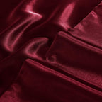 Aormenzy Satin Pillow Cases for Women King Size Set of 2, Burgundy Satin Pillowcase for Hair with Envelope Closure Silky Pillow Covers Wrinkle, Fade Resistant (20x40 Inches)
