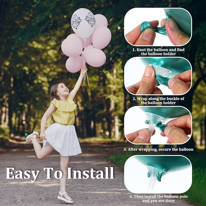 20 Pcs Balloon Sticks Sets, Plastic Balloon Sticks Holders And Cups, Balloons - Image 5