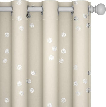 Deconovo Blackout Curtains, Light Beige Thermal Insulated Grommet Drapes by Unknown