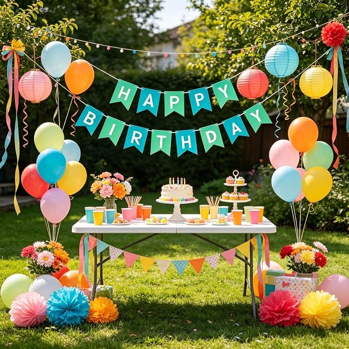 Happy Birthday Banner Birthday Party Supplies - Image 6