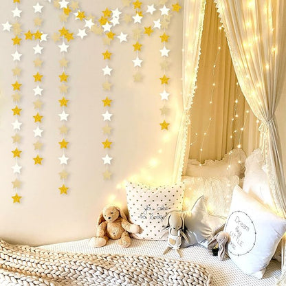 White-Gold Champagne Party-Decorations Bachelorette-Christmas Garland - 62ft - Image 4