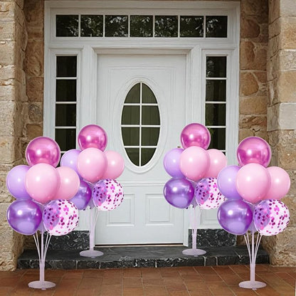 4 Sets Pink and Purple Balloons Stand - Image 3