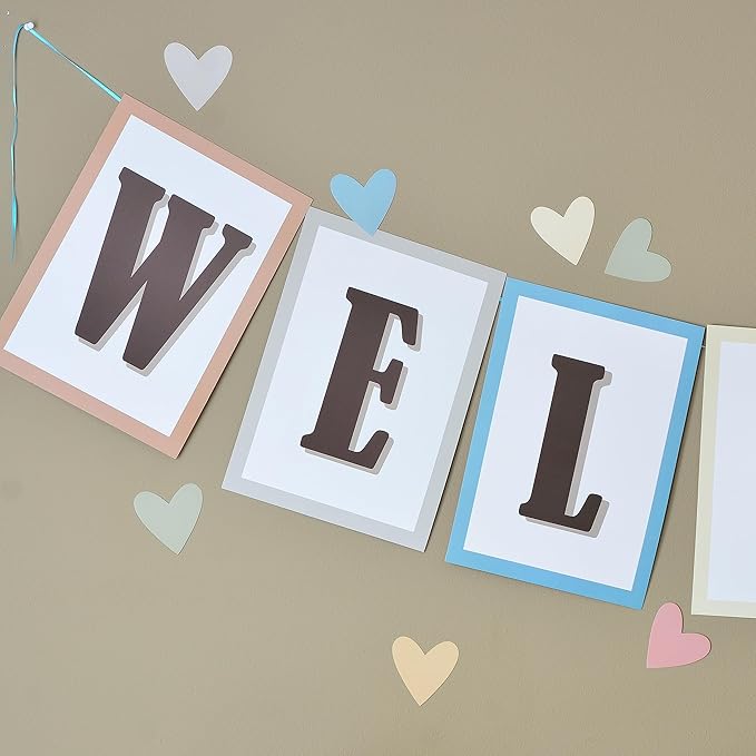 Youngever 67 pcs Confetti Pennants Welcome Bulletin Board - Image 4