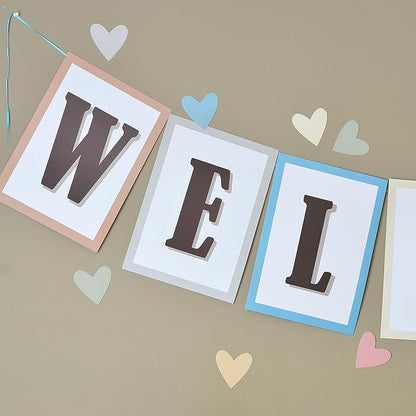 Youngever 67 pcs Confetti Pennants Welcome Bulletin Board - Image 4