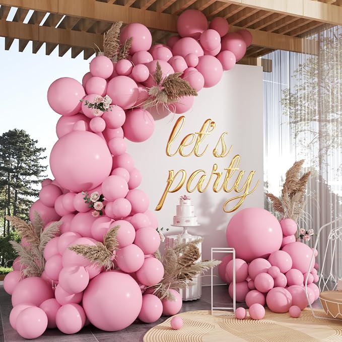 102pcs Light Pink Balloons Garland Arch Kit, 18 12 10 5 Inch Balloons | by ZizasAry