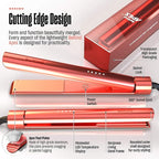 Bekind Apex 2-in-1 Hair Straightener Flat Iron | 1“ 450°F Straightener and Curler for All Hairstyles | UltraSmooth Tech | 15s Fast Heating & Temp Memory | Gift Set for Girls Women (Coral)