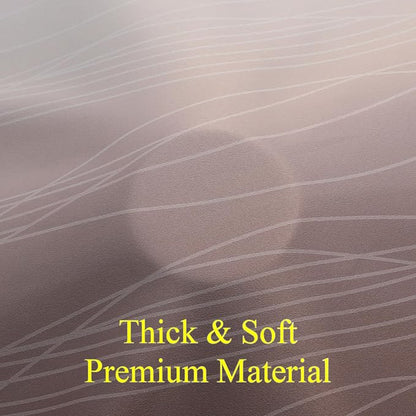 Brown and Greyish White Ombre Short Blackout Cafe Curtains 36 Inch Length - Image 8