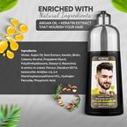 Light Brown Hair Color Shampoo for Men – 5 in 1 Hair Dye Shampoo for Grey Hair - Instant Hair Dye with 100% Color Accuracy with Natural Ingredients - Ammonia Free - 500ml