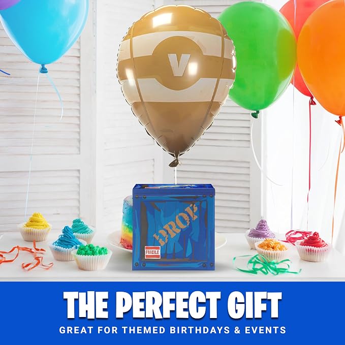 Loot Drop Box with Yellow Balloon – Large 14” Gift Box - Image 5