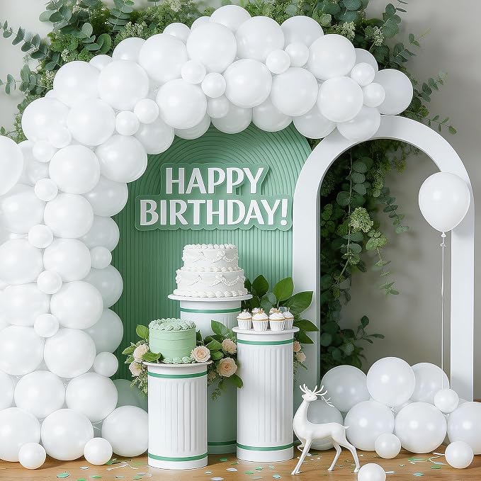 LOLStar White Balloons, 12 inch, Latex Round | Birthday, Engagement, Baby Shower - Image 3