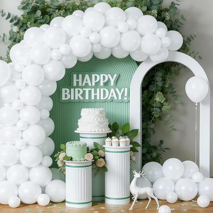 LOLStar White Balloons, 12 inch, Latex Round | Birthday, Engagement, Baby Shower - Image 3