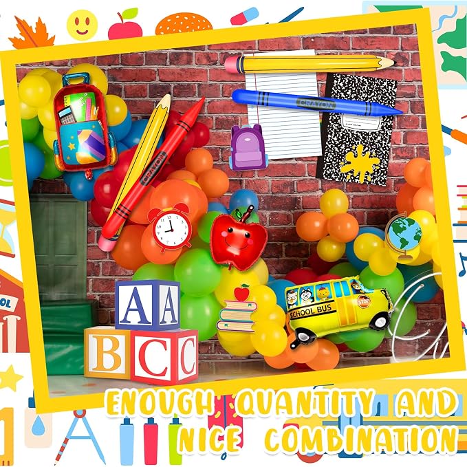 16 Pcs Back to School Party Balloons Sets - Image 6