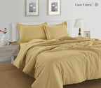 Lane Linen 100% Organic Cotton King Size Pillow Cases Set of 2 - 20"x36" - Certified Organic Cotton - Yellow - Cocoon