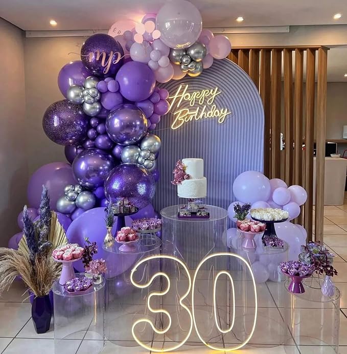 22 Inch Purple Mylar Balloons - Image 5
