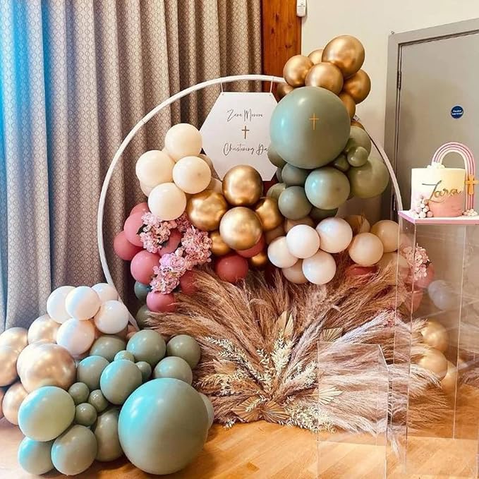 100pcs Sage Green Balloons 18 inch +12 inch +10 inch +5 inch Party Eucalyptus - Image 5