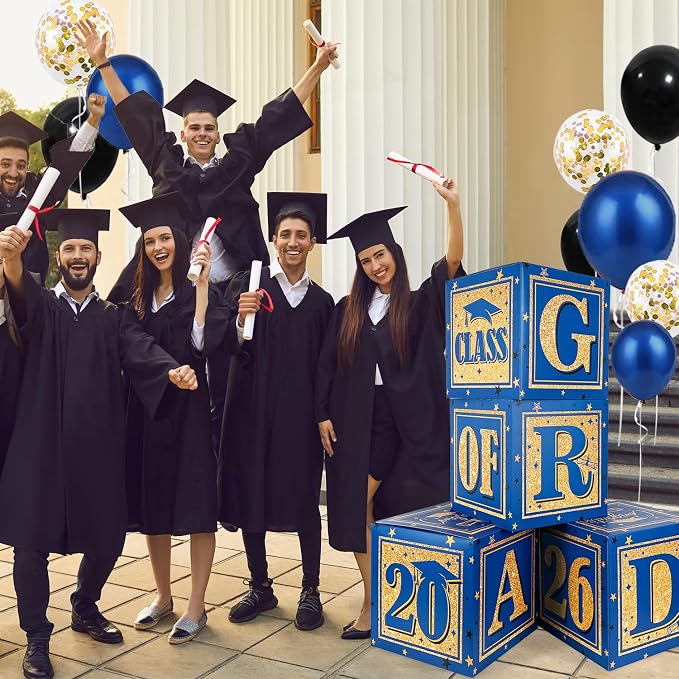 2026 Graduation Decorations Blue Class of 2026 Decorations Royal Blue and Gold - Image 6