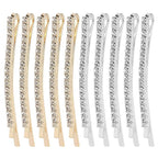 20 Pieces Rhinestone Bobby Pins Crystal Hair Clips Gold and Silver Diamond Hair Pin Sparkling Hair Barettes Sytling Decorative Accessories for Women and Girls