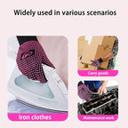 ANGENIL 2 Pcs Heat Resistant Gloves with Silicone Bumps, Heat Gloves for Hot Hair Styling, Professional Heat Proof Glove Suitable for Flat Iron Hair Straightener, Curling Wand and Thermal Brush, Pink