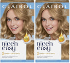 Clairol Nice'n Easy Permanent Hair Dye, 8A Medium Ash Blonde Hair Color, Pack of 2