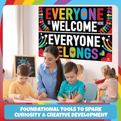 Sproutbrite 2 Welcome Educational Posters & Chart Welcome Banner 13.5"x39" - Image 6