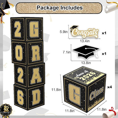 2026 Graduation Decorations, So Proud of You and Class of 2026 Grad Balloon - Image 2