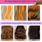 New Hair Chalk Comb Temporary Bright Hair Color Dye for Girls Kids, Washable Hair Chalk for Girls Age 4 5 6 7 8 9 10 Birthday Cosplay DIY Halloween, Christmas (Orange)