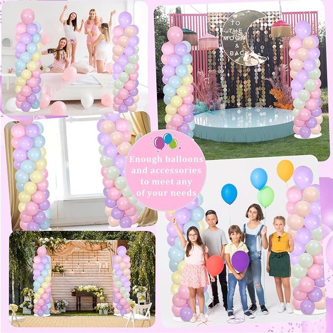 2 Sets Pastel Balloon Column Stand Kit - Image 7