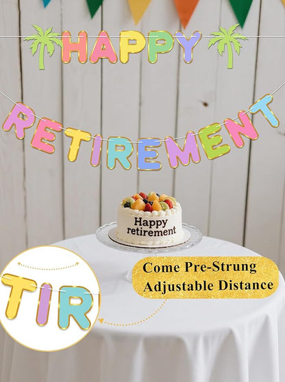 Pre-Strung Happy Retirement Banner - Image 2