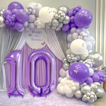 Purple 18 Balloon Number, 40 Inch Number 18 Balloon Big Foil Mylar Helium - Image 2