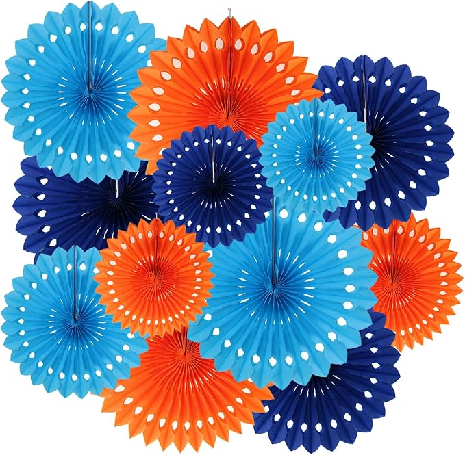 ZOOYOO Hanging Paper Fans Party Decorations, Ceiling Decor by ZOOYOO