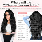 KooKaStyle Clip in Hair Extensions Long Wavy 4PCS Thick Hairpieces Synthetic Highlight Hair Extensions Balayage Dark Brown to Chestnut H2/426 Fiber Double Weft Natural 24Inch for Women