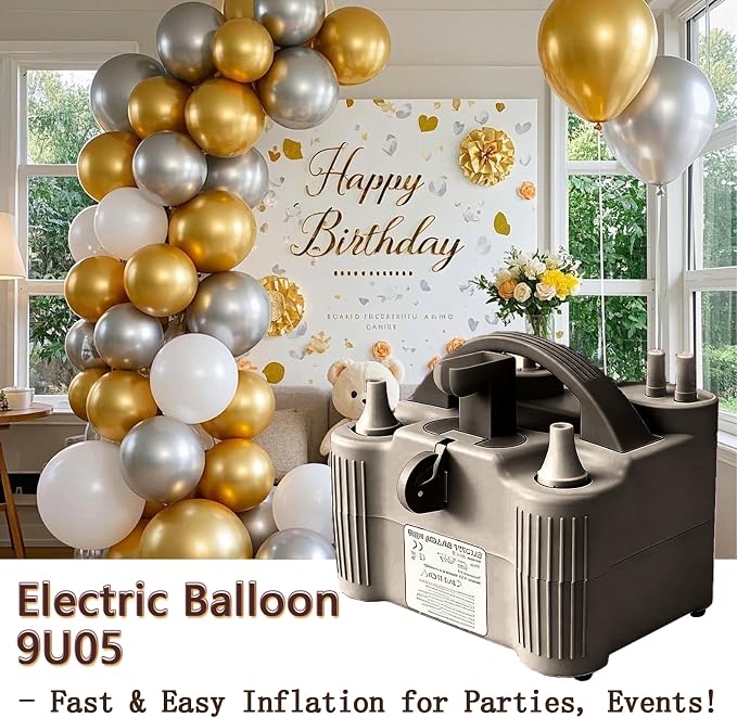 4-in-1 Electric Balloon Pump for All Balloons, Inflatables, and Sports Balls - Image 2