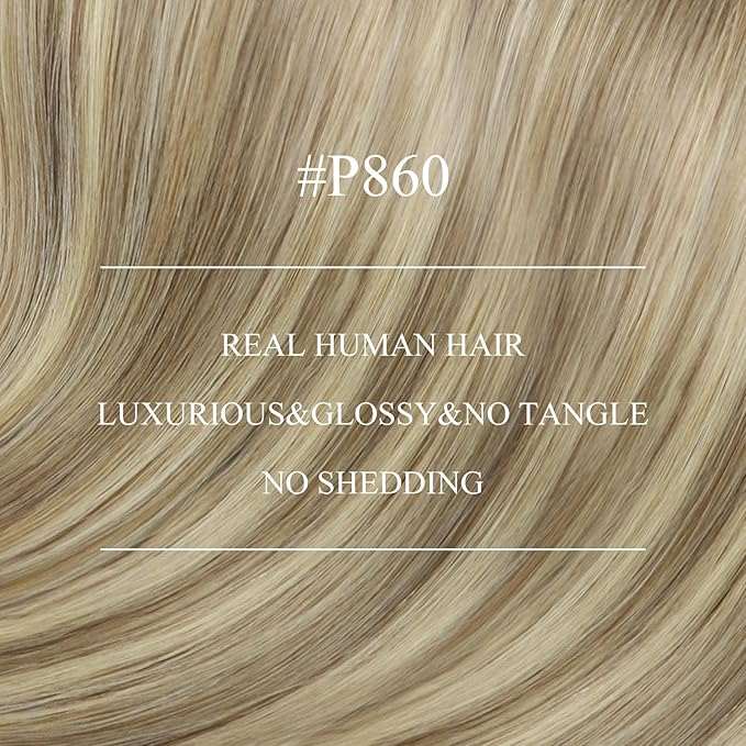 YoungSee Nano Extensions Human Hair Highlight Light Brown and Platinum Blonde Nano Ring Hair Extensions Remy Hair Nano-Link Hair Extension Brown for School Lightweight 24inch 50s 50g