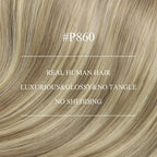YoungSee Nano Ring Hair Extensions Brown Highlight Nano Bead Hair Extensions Human Hair Light Brown highlight Platinum Blonde Lightweight Remy Human Hair for Wedding Cold Fusion 20inch 50s 50g