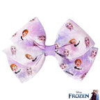 Disney Frozen II Girls 7 Piece Princess Hair Bow Set, Alligator Clip, Accessories for Ages 3+