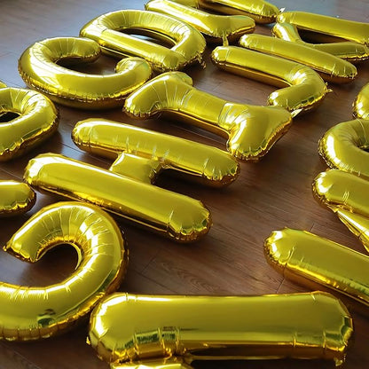 Happy Birthday Balloon Banner Custom Phrase Balloons letter 16 inch - Image 5