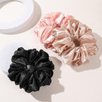 Silk Satin Hair Scrunchies for Women Girls Big Large Jumbo Scrunchie for Sleep Cute Gaint Oversize Scrunchy for Thick Hair