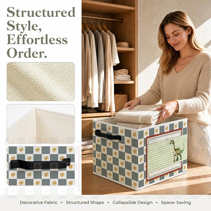 Brachiosaurus Dinosaur Nursery Storage Basket - Image 2