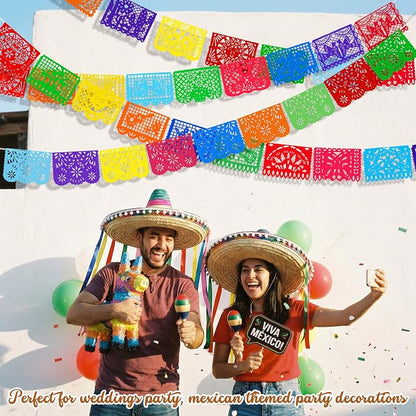 Boao 4 Packs 65.6 Feet Cinco De Mayo Party Decorations Mexican Banner Fiesta - Image 7