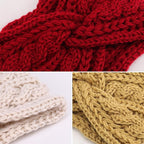 DRESHOW Knit Crochet Headband for Women Ear Warmer Soft Turban Stretch Warmer Headbands Winter Fashion Head Wrap
