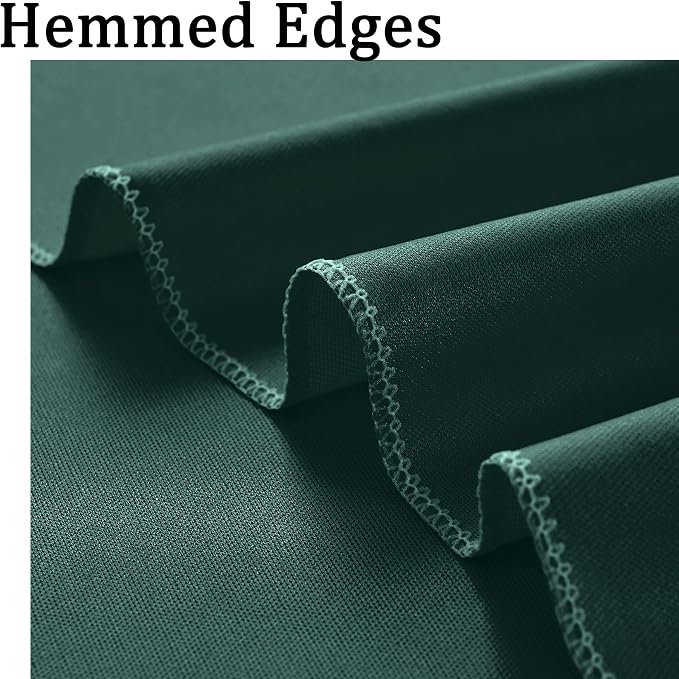 20ft x 10ft Wrinkle Free Hunter Green Backdrop Curtains - Image 4