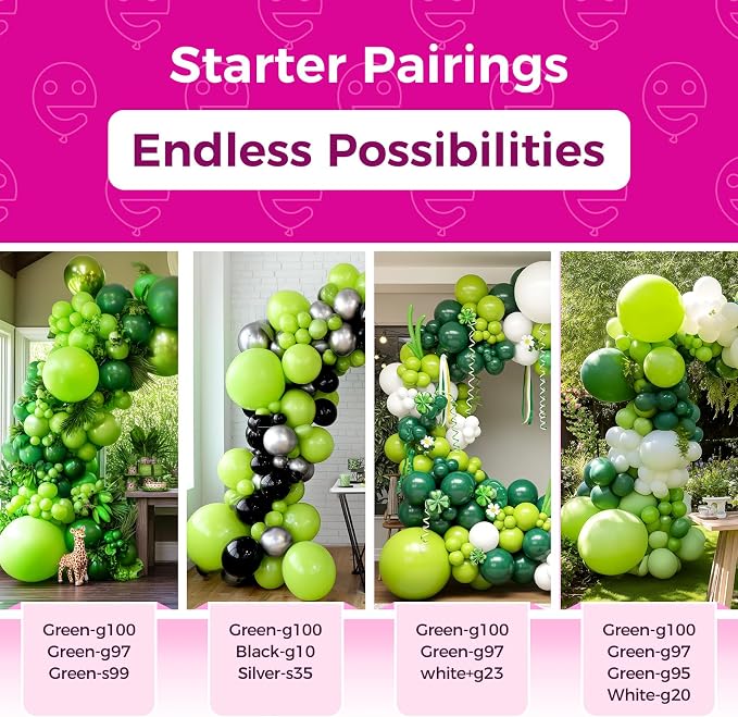 Bezente Lime Green Giant Latex Round Balloons 36 Inch 8 Pack | Green balloons - Image 4
