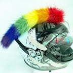 Helmet Mohawk Wig Adhesive Mohawk for Motorcycle Bicycle Ski Snowboard Helmet Hair Patches Skinhead Costumes Wig Cosplay Wig (Helmet not Included)