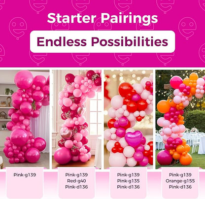 Bezente Hot Pink Balloons 18 Inch 30 Pack Latex Large Thick | Hot Pink Big - Image 4