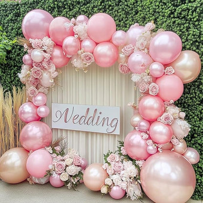 PartyWoo Pearl Pink Balloons 50pcs Light Pastel Baby Pale Pink Color | 12 Inch - Image 5