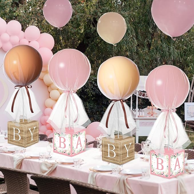 6 Set Pink Brown bear Tulle Tutu Balloon - Image 6