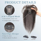 Clip in Bangs Real Human Hair 360° Cover French Bangs Brown Black Bangs Hair Clip 3D Fake Bangs with Fringe Hairpieces for Women Daily Wear