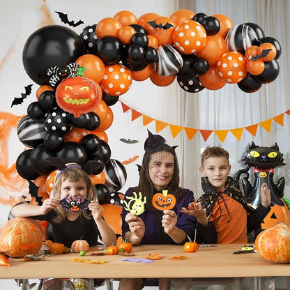 Halloween Balloon Arch Garland Kit, Boo Spider Bat Pumpkin Cat Pumpkin Spider - Image 5